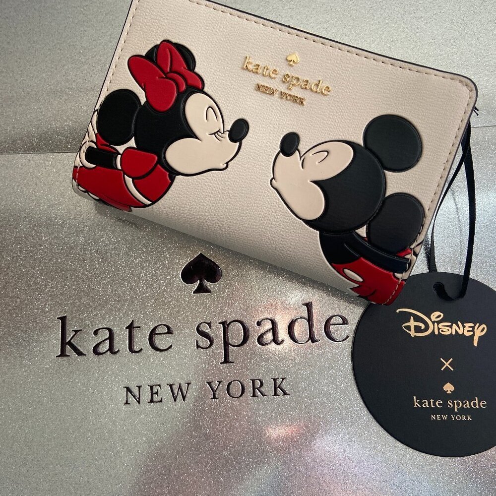 ♠️♠️ Disney X Kate Spade NY** Minnie Medium  Bifold Wallet New from Kate Spade